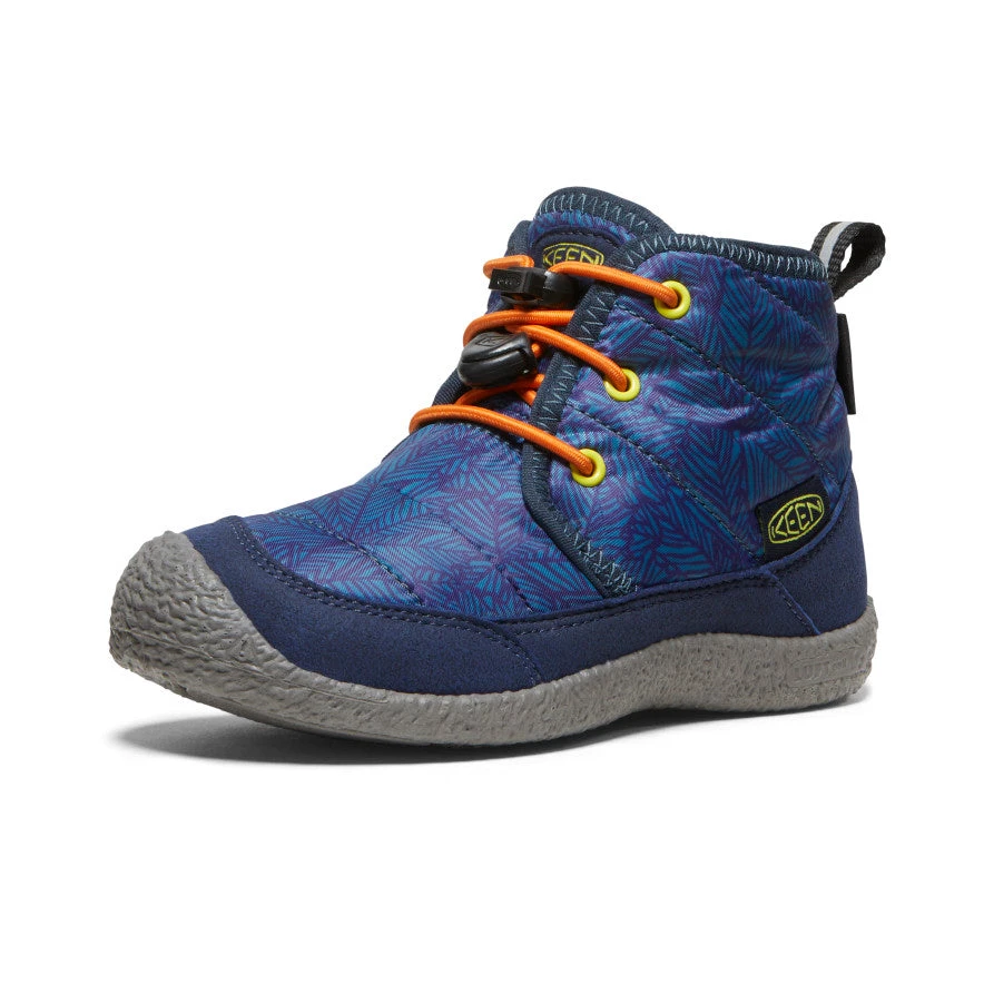 Keen Little Kids' Howser II Waterproof Chukka | Deep Lagoon/Evening Primrose 5 Keen Little Kids' Howser II Waterproof Chukka | Deep Lagoon/Evening Primrose - Image 3
