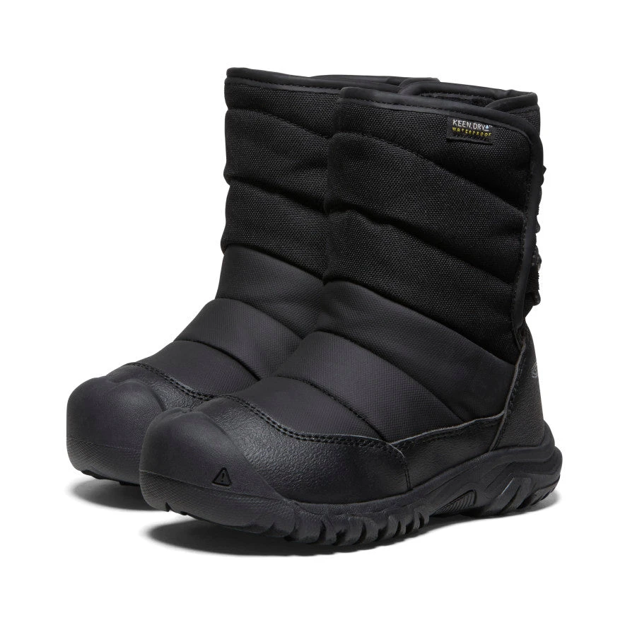 Keen Little Kids' Puffrider Waterproof Winter Boot | Black/Steel Grey 4 Keen Little Kids' Puffrider Waterproof Winter Boot | Black/Steel Grey - Image 2