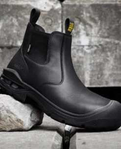 Keen Men's Juneau Romeo Waterproof Boot (Carbon-Fiber Toe) | Black/Black -Keen 1025581 PDP LeftImage