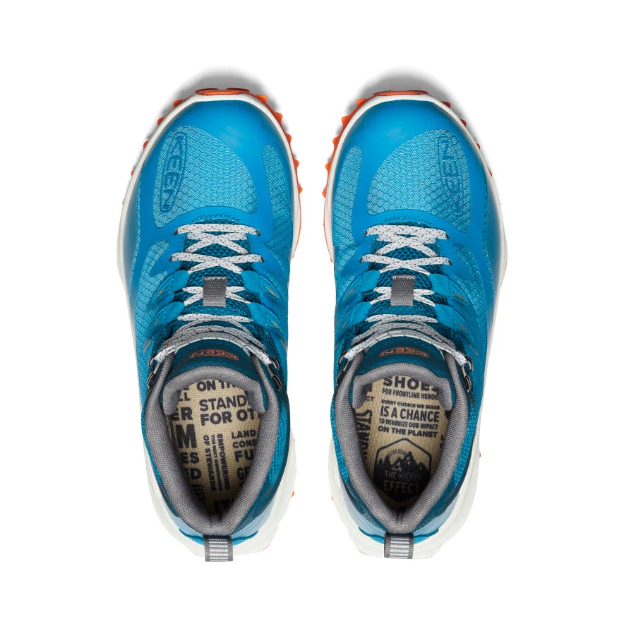 Keen Women's Zionic Waterproof Hiking Boot | Fjord Blue/Tangerine 6 Keen Women's Zionic Waterproof Hiking Boot | Fjord Blue/Tangerine - Image 4