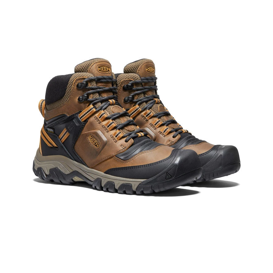 Keen Men's Ridge Flex Waterproof Boot | Bison/Golden Brown 4 Keen Men's Ridge Flex Waterproof Boot | Bison/Golden Brown - Image 2