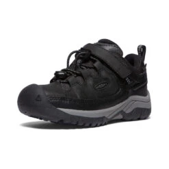 Keen Little Kids' Targhee Waterproof Shoe | Black/Steel Grey -Keen 32bf25fd855f4c7c4b9d55a804ab558a93cb3ae7