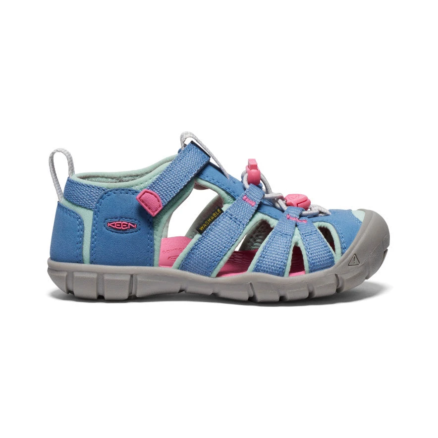Keen Little Kids' Seacamp II CNX | Coronet Blue/Hot Pink 3 Keen Little Kids' Seacamp II CNX | Coronet Blue/Hot Pink