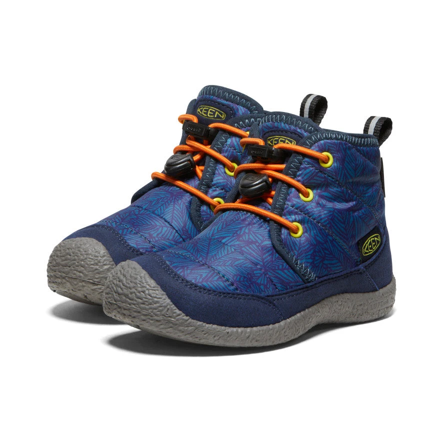 Keen Little Kids' Howser II Waterproof Chukka | Deep Lagoon/Evening Primrose 4 Keen Little Kids' Howser II Waterproof Chukka | Deep Lagoon/Evening Primrose - Image 2