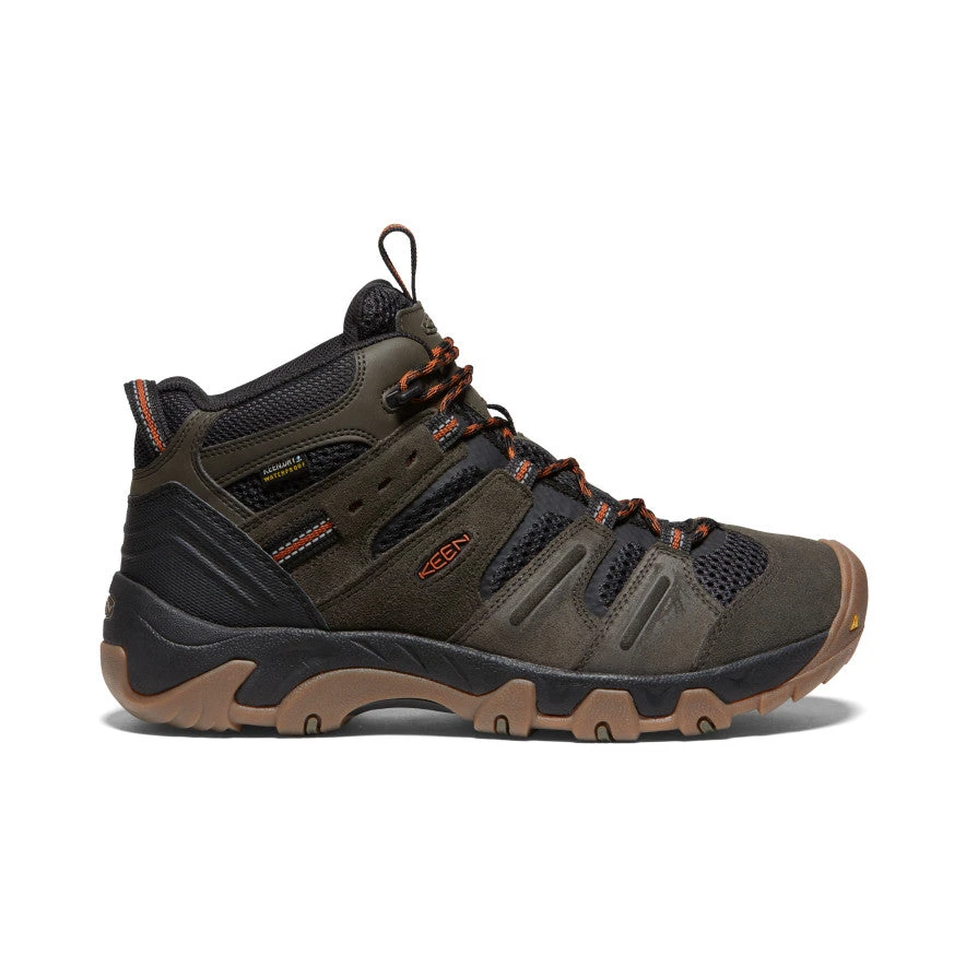 Keen Men's Headout Waterproof Hiking Boot | Black Olive/Fossil Orange 3 Keen Men's Headout Waterproof Hiking Boot | Black Olive/Fossil Orange