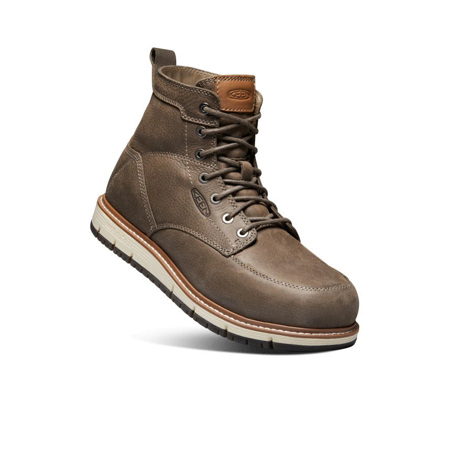 Keen Men's San Jose 6" Boot (Aluminum Toe) | Falcon/Caramel Cafe 5 Keen Men's San Jose 6" Boot (Aluminum Toe) | Falcon/Caramel Cafe - Image 3