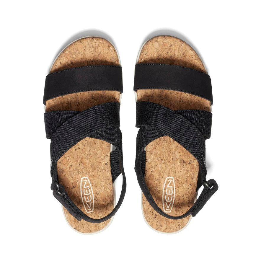 Keen Women's Elle Criss Cross Sandal | Black/Birch 6 Keen Women's Elle Criss Cross Sandal | Black/Birch - Image 4