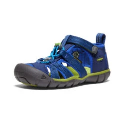 Keen Little Kids' Seacamp II CNX | Blue Depths/Chartreuse -Keen 556409dbc431d989e93b27522d8e8133cba83c93