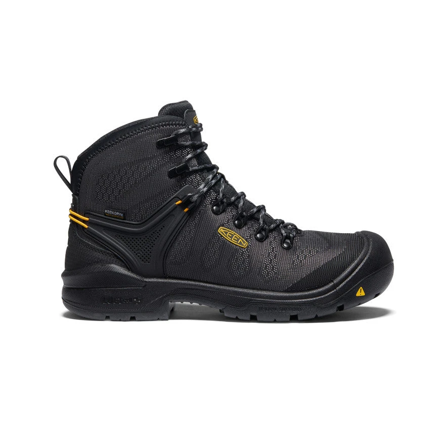 Keen Men's Dearborn 6" Waterproof Boot (Carbon-Fiber Toe) | Black/Steel Grey 3 Keen Men's Dearborn 6" Waterproof Boot (Carbon-Fiber Toe) | Black/Steel Grey