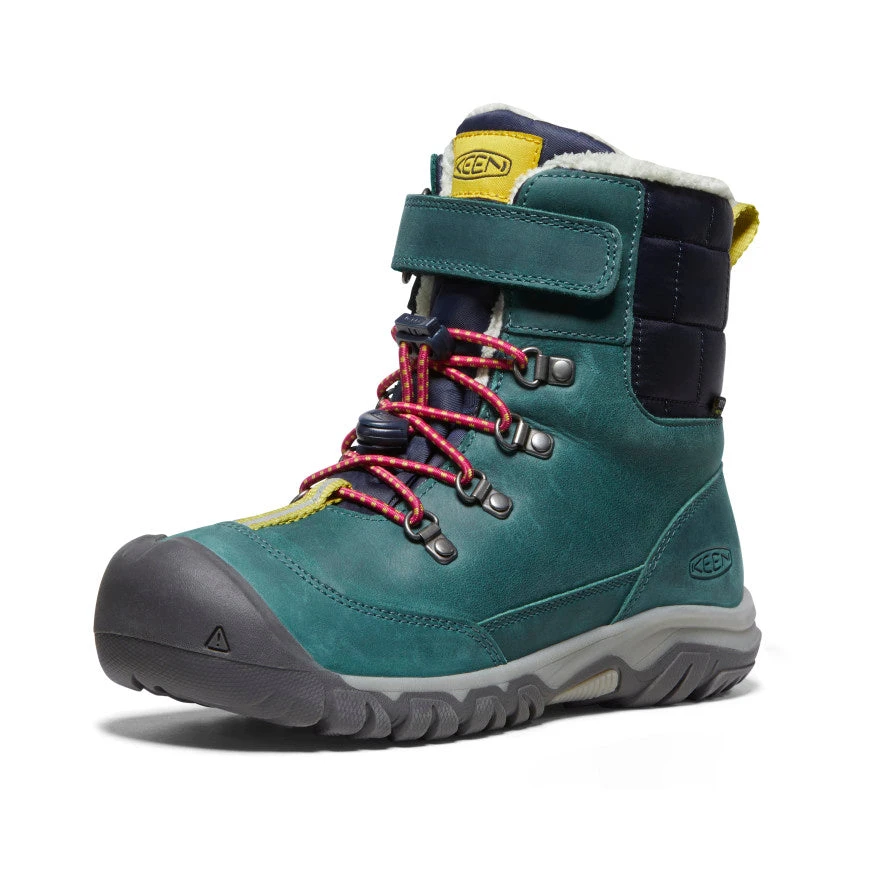 Keen Big Kids' Kanibou Waterproof Winter Boot | Deep Lagoon/Jazzy 5 Keen Big Kids' Kanibou Waterproof Winter Boot | Deep Lagoon/Jazzy - Image 3