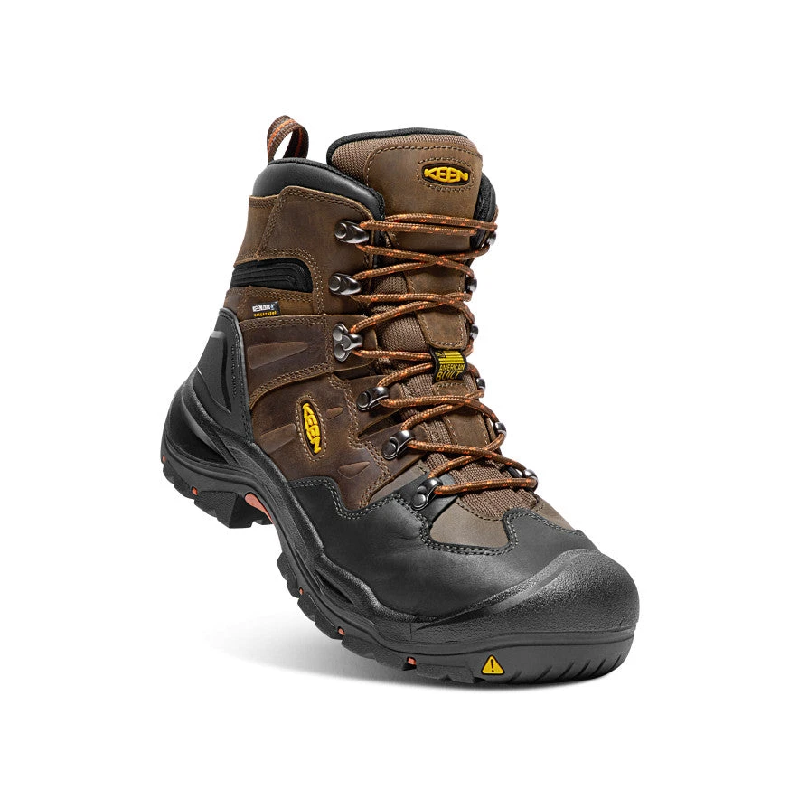 Keen Men's Coburg 6" Waterproof Boot (Steel Toe) | Cascade Brown/Brindle 4 Keen Men's Coburg 6" Waterproof Boot (Steel Toe) | Cascade Brown/Brindle - Image 2