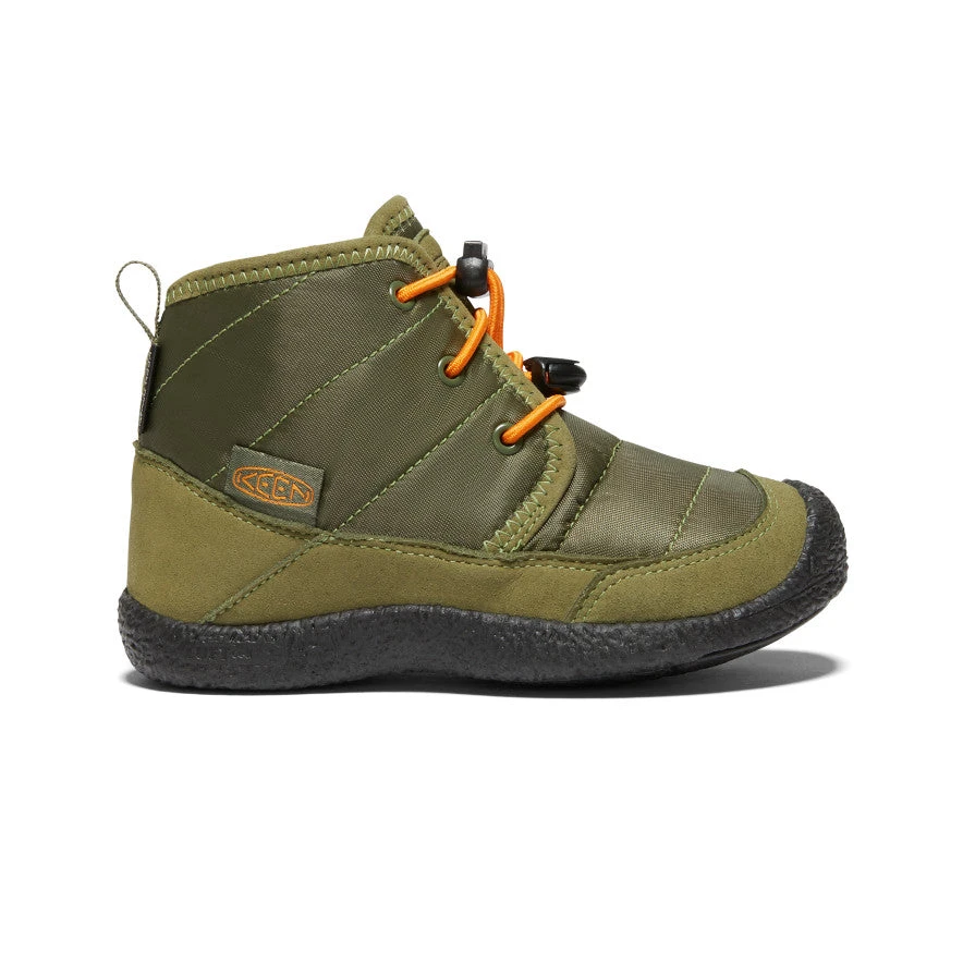 Keen Little Kids' Howser II Waterproof Chukka | Capulet Olive/Russet Orange 3 Keen Little Kids' Howser II Waterproof Chukka | Capulet Olive/Russet Orange
