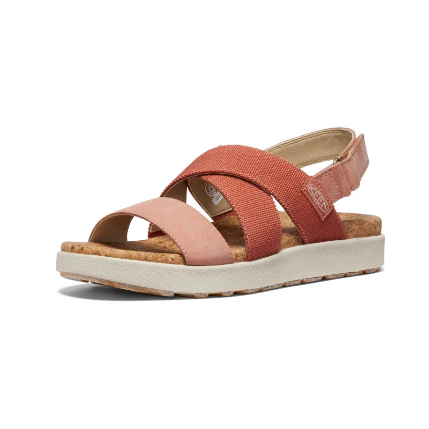 Keen Women's Elle Criss Cross Sandal | Baked Clay/Cork 5 Keen Women's Elle Criss Cross Sandal | Baked Clay/Cork - Image 3