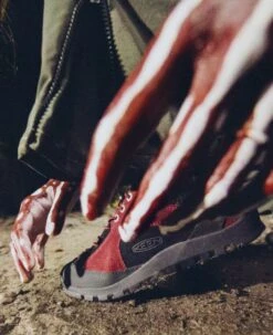 Keen Women's Jasper Rocks Sneaker X Hiking Patrol | Phantasmal Red -Keen KEEN W 1028333 HikingPatrolxJasperRocks Lifestyle PDP Single Right