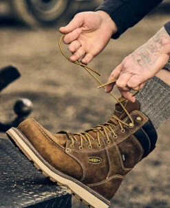 Keen Men's Cincinnati 8" Waterproof Boot (Carbon-Fiber Toe) | Belgian/Sandshell 13 Keen Men's Cincinnati 8" Waterproof Boot (Carbon-Fiber Toe) | Belgian/Sandshell -Keen SDD 505 PDP Cincinnati 1025694 Left Image