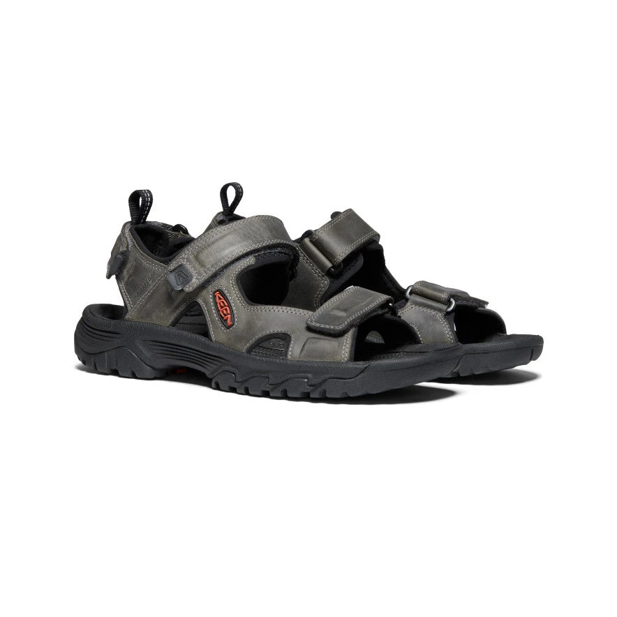 Keen Men's Targhee III Open Toe Sandal | Grey/Black 4 Keen Men's Targhee III Open Toe Sandal | Grey/Black - Image 2