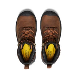 Keen Men's Camden 6" Waterproof Boot (Carbon-Fiber Toe) | Leather Brown/Black -Keen b64a6ec325b680752f217d83f17bb5fd9802349c