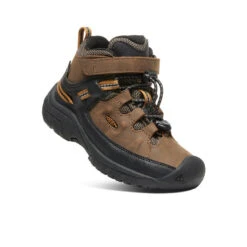 Keen Little Kids' Targhee Waterproof Boot | Dark Earth/Golden Brown -Keen bf3b8db45269560dc20c027faccf934653b8acff