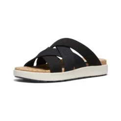 Keen Women's Elle Mixed Slide | Black/Birch -Keen bf45f8405560d1476c44f936ee4fe93f18b60645