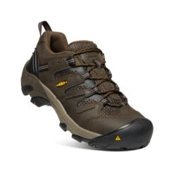 Keen Men's Lansing Low (Steel Toe) | Cascade Brown/Fired Brick -Keen d7106b3de3e2c2d613484e4b51d49bfdcd3e1b72