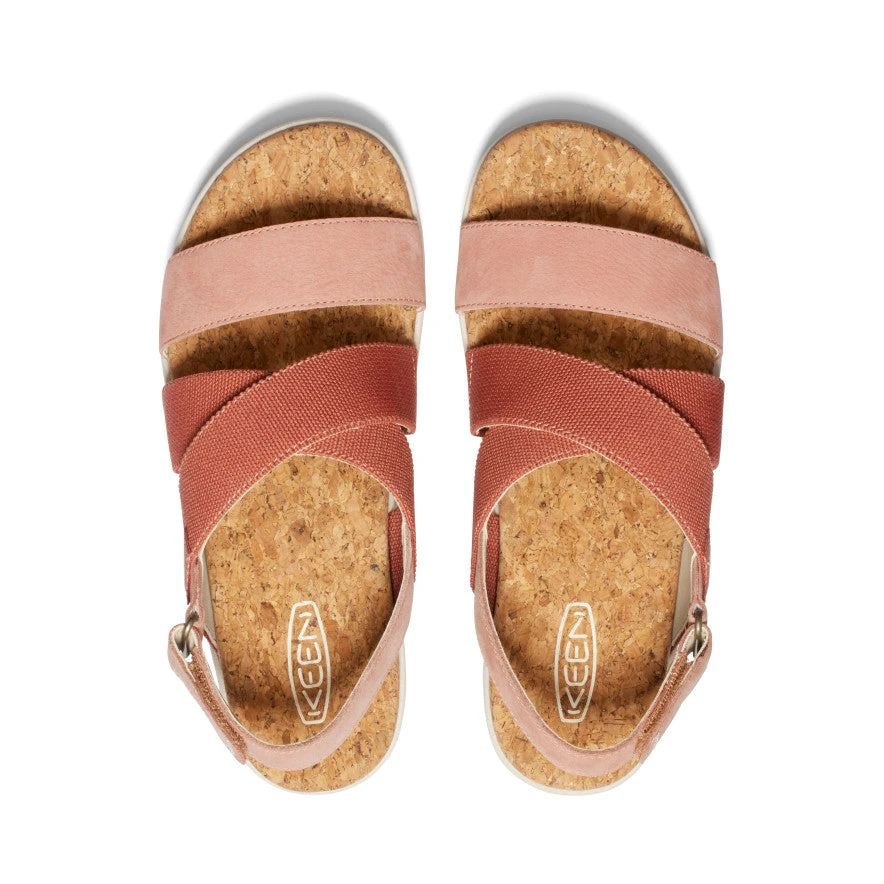 Keen Women's Elle Criss Cross Sandal | Baked Clay/Cork 6 Keen Women's Elle Criss Cross Sandal | Baked Clay/Cork - Image 4