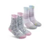 Keen Kids' Comfy Crew Socks 2-Pack | Feather Yeti Print -Keen e98ccd35272d986969c26bb39745d2585c77095b