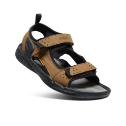 Keen Men's Drift Creek Two-Strap Sandal | Bison/Black -Keen f9633c76698830524ef08352ef94888737db0d28